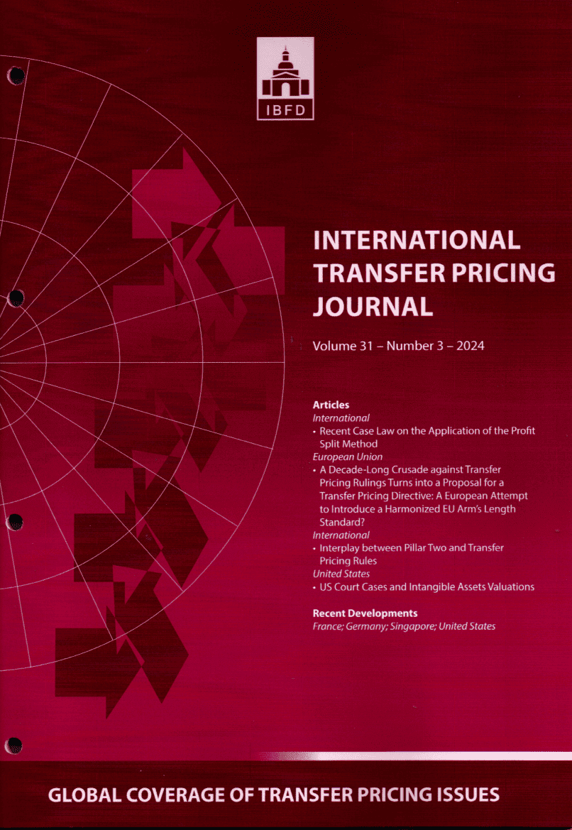 International Transfer Pricing Journal Vol. 31 No. 3 - 2024 | DDTC Library